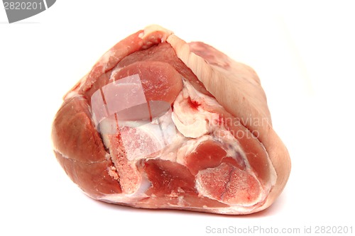 Image of raw pig knuckle 