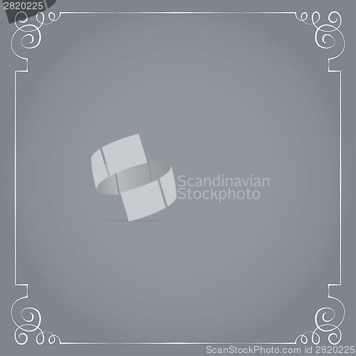 Image of Vector frame on a gray background.