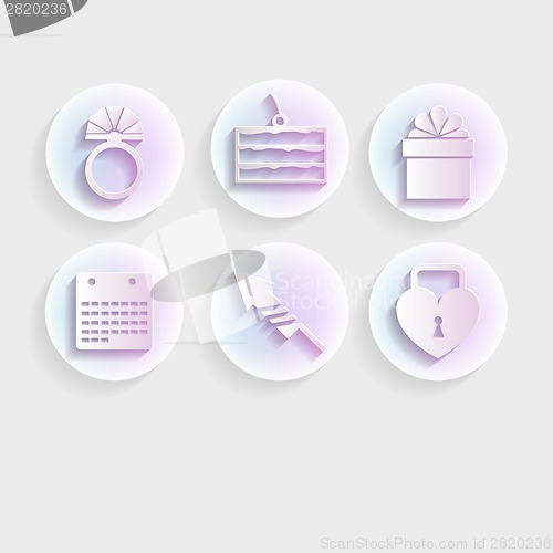 Image of Light icons for wedding