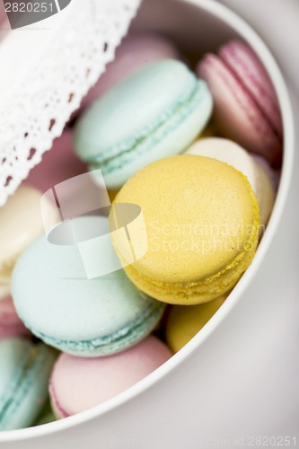 Image of Pastel color macaroons