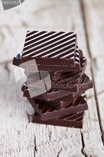 Image of chocolate sweets stack 