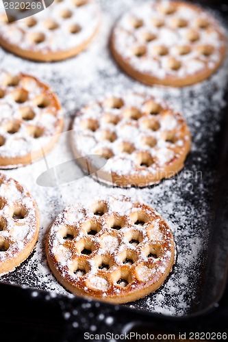 Image of fresh homemade honey cookies 