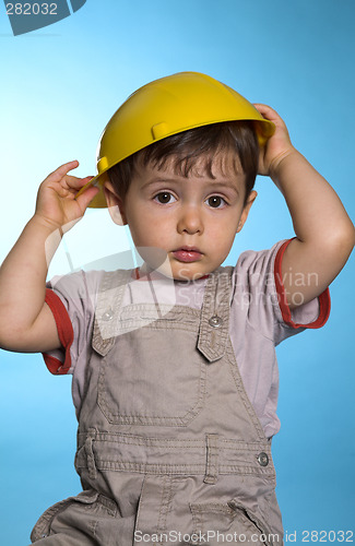 Image of construction baby