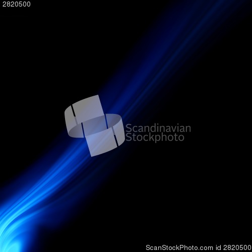 Image of Blue smooth twist light lines background. EPS 8