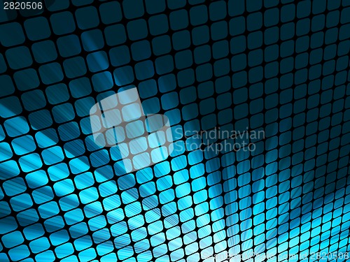 Image of Blue rays light 3D mosaic. EPS 8