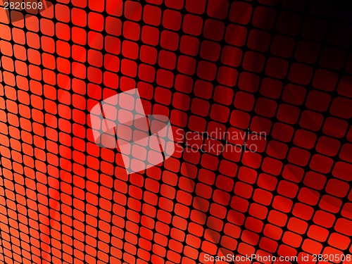 Image of Orange twist light 3D mosaic. EPS 8