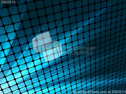 Image of Blue rays light 3D mosaic. EPS 8