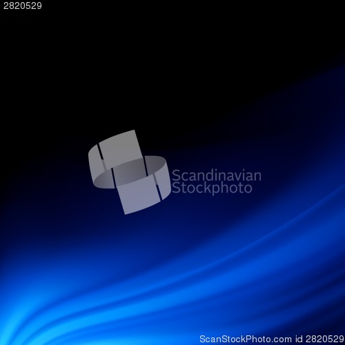Image of Blue smooth twist light lines background. EPS 8