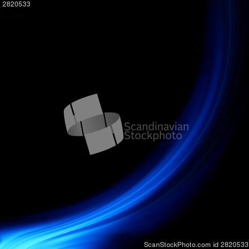 Image of Blue smooth twist light lines background. EPS 8