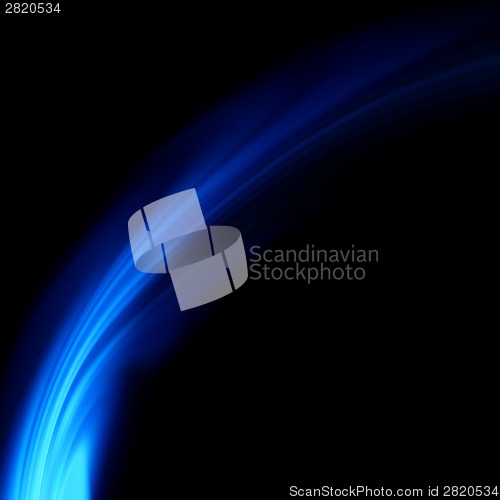 Image of Blue smooth twist light lines background. EPS 8