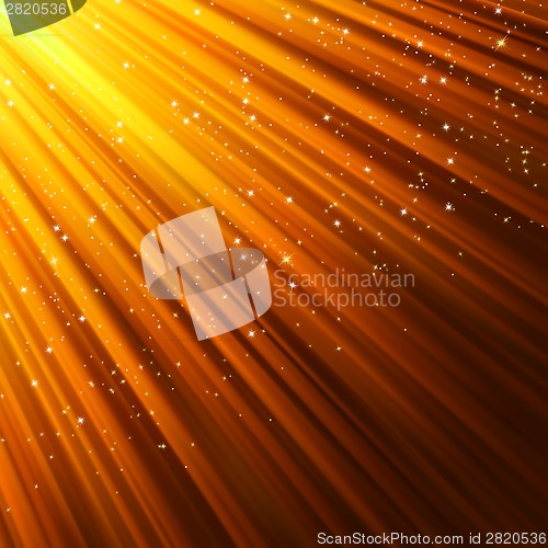 Image of Snowflakes and stars on red light. EPS 8