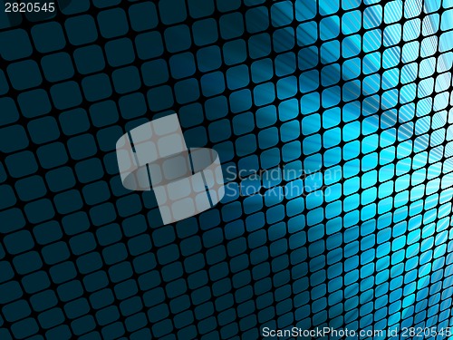 Image of Blue rays light 3D mosaic. EPS 8