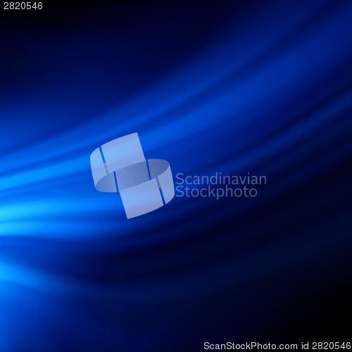 Image of Blue smooth twist light lines background. EPS 8