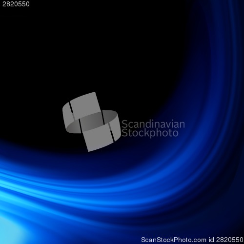 Image of Blue smooth twist light lines background. EPS 8