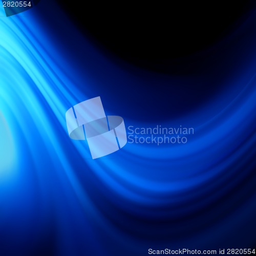 Image of Blue smooth twist light lines background. EPS 8