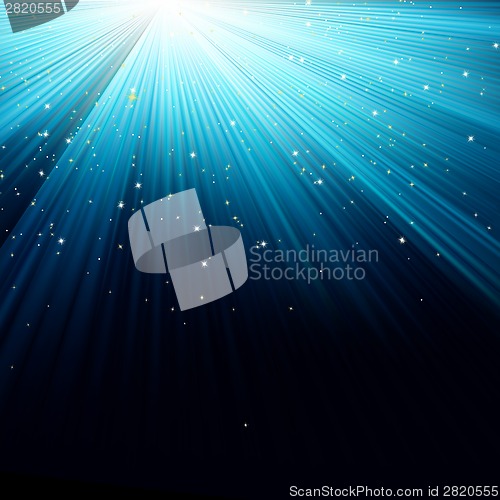 Image of Blue color design with a burst. EPS 8