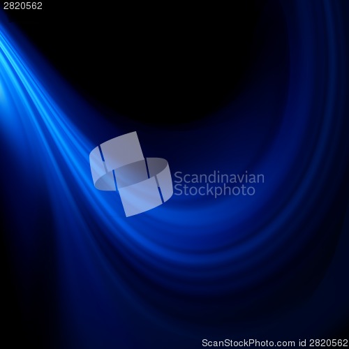 Image of Blue smooth twist light lines background. EPS 8