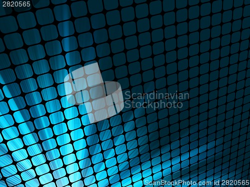 Image of Blue rays light 3D mosaic. EPS 8