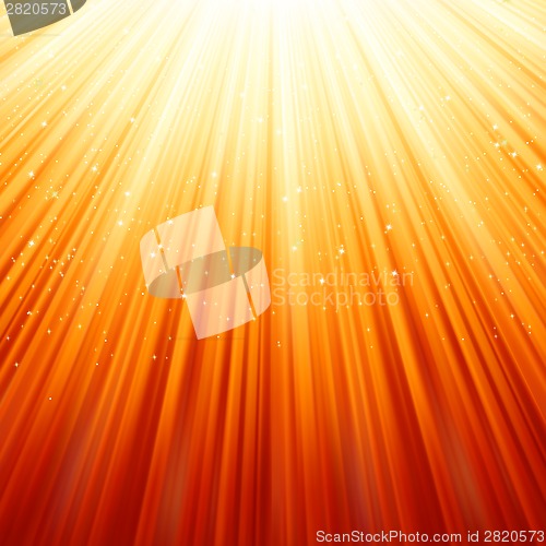 Image of Snowflakes and stars on a path light. EPS 8