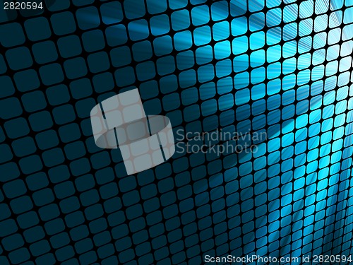 Image of Blue rays light 3D mosaic. EPS 8