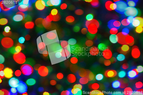 Image of Holiday color unfocused lights