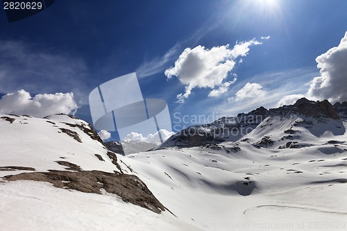 Image of Snow plateau at nice day