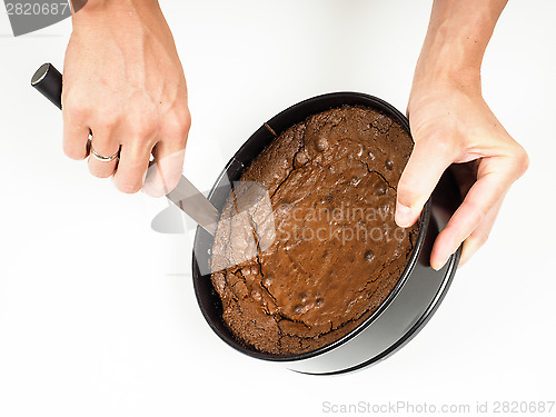 Image of Fresh chocolate cake