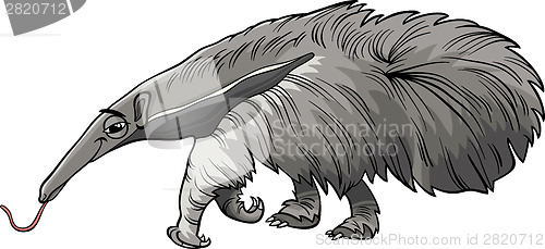 Image of anteater animal cartoon illustration