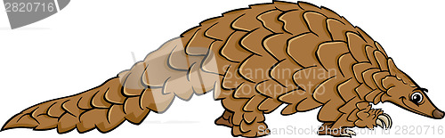 Image of pangolin animal cartoon illustration