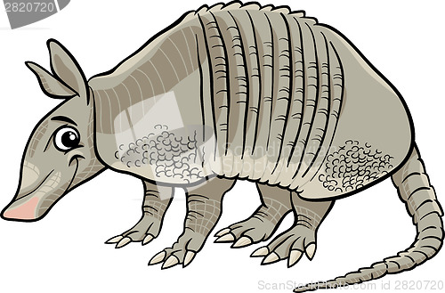 Image of armadillo animal cartoon illustration