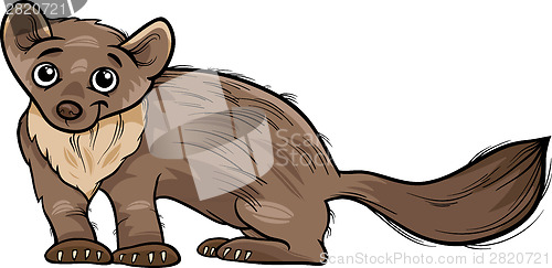 Image of marten animal cartoon illustration