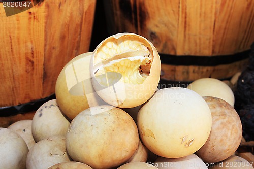 Image of Spices and herbs on market