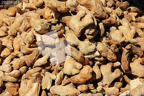 Image of Spices and herbs on market