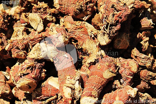 Image of Spices and herbs on market