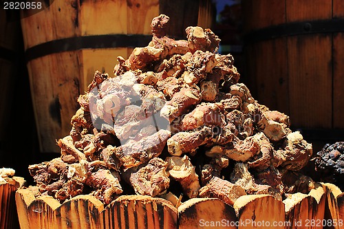 Image of Spices and herbs on market