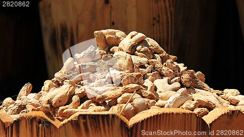 Image of Spices and herbs on market