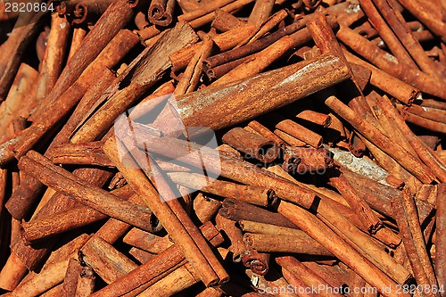 Image of Spices and herbs on market