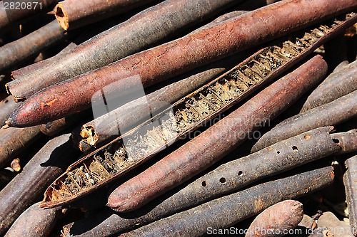 Image of Spices and herbs on market