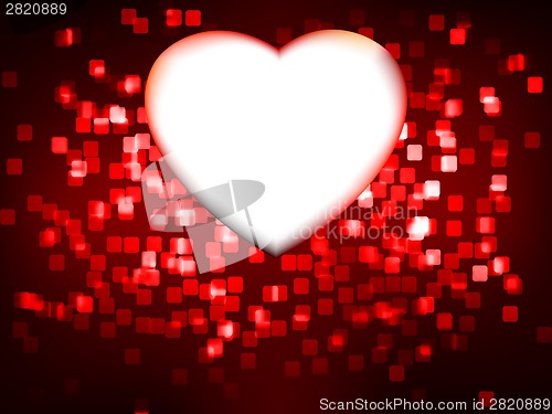 Image of Red heart frame. EPS 8