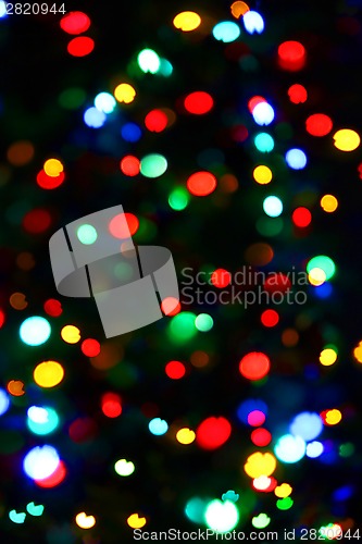 Image of Holiday color unfocused lights