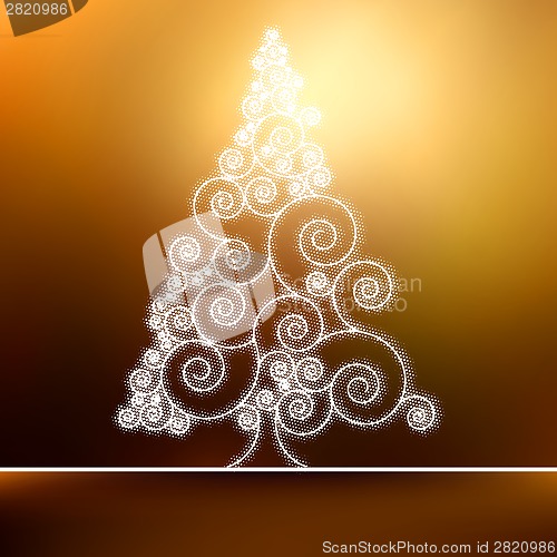 Image of Retro christmas card Template. EPS 8