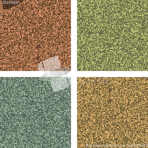 Image of Classic camouflage pattern four colorways. EPS 8