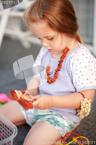 Image of Cute kid playing