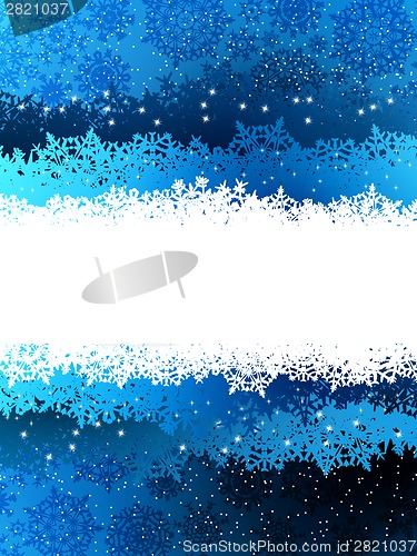 Image of Christmas blue background. EPS 8