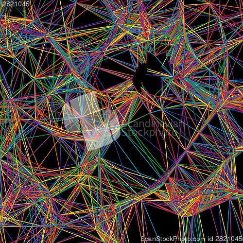 Image of Bright colorful abstract tech background. EPS8