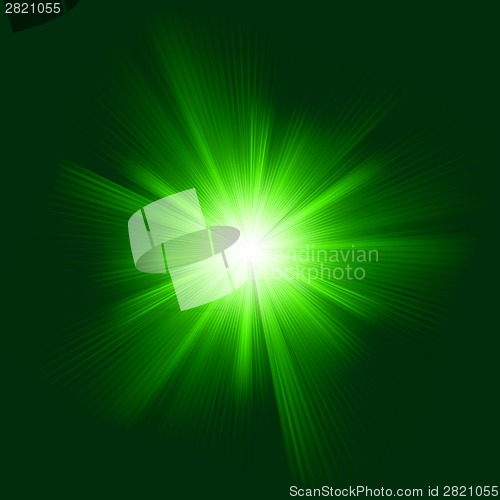Image of Green color design with a burst. EPS 8