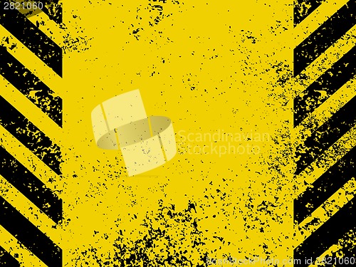 Image of A grungy and worn hazard stripes texture. EPS 8