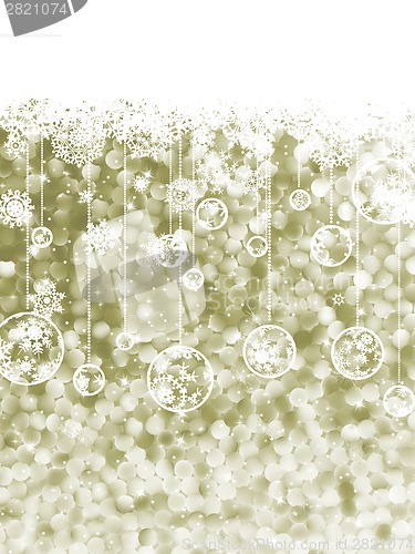 Image of Elegant christmas background with snowflake. EPS 8