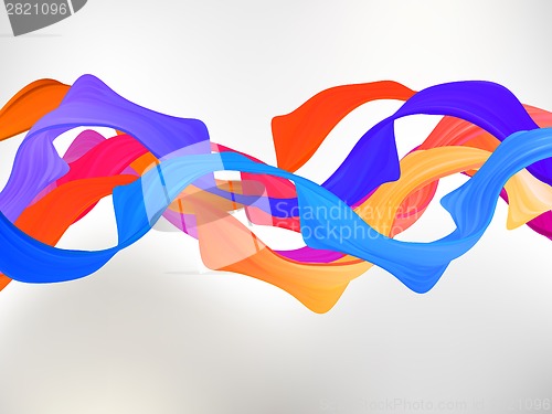 Image of Abstract colored background with curves. EPS 8
