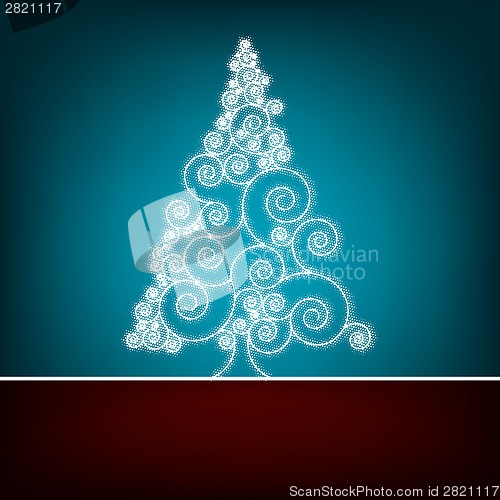 Image of Retro christmas card Template. EPS 8